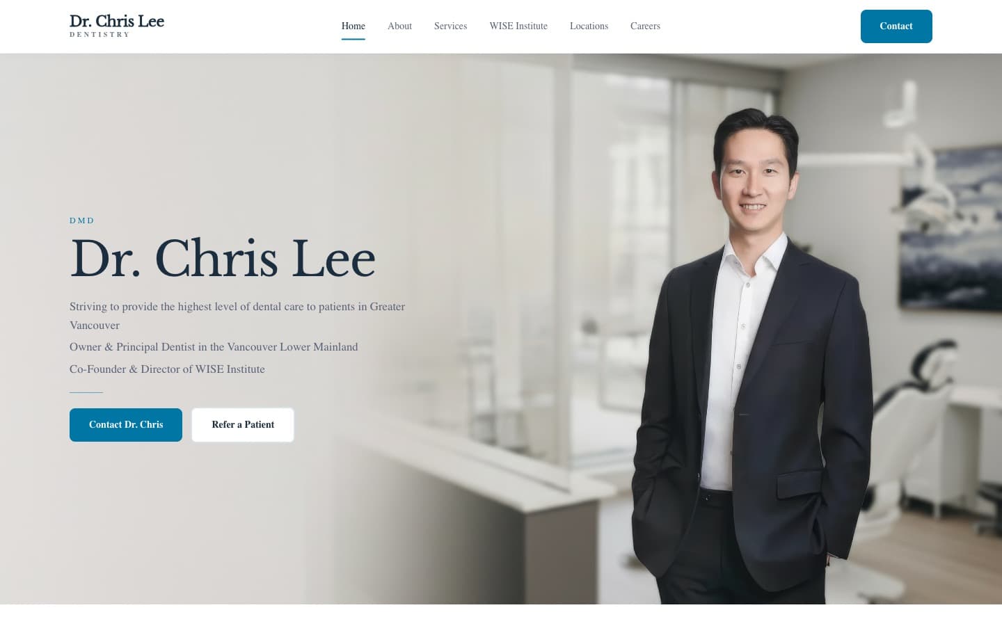 Dr. Chris Lee website preview